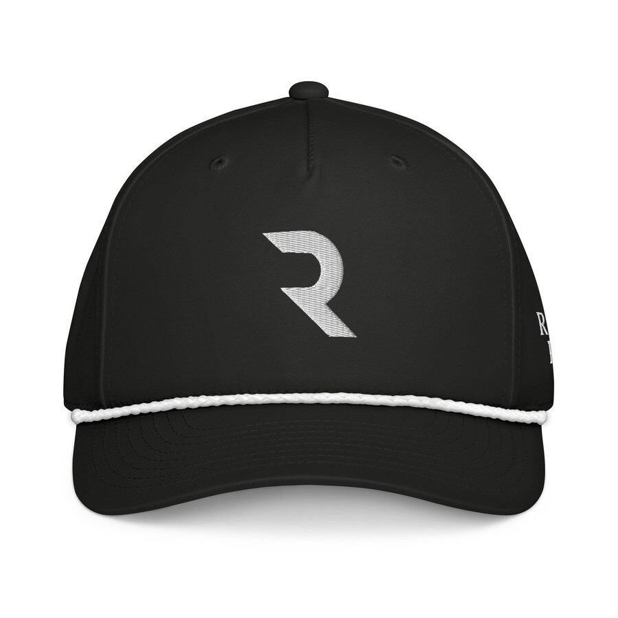 Emblematic White on Black — Rope Cap