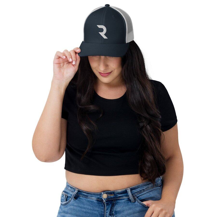Snow R — Mesh Back Trucker Cap