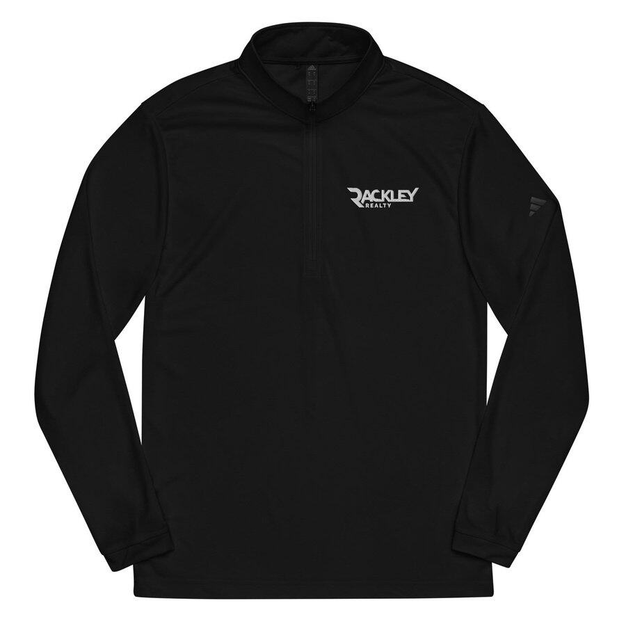 RR Grey on Black/Blue — Quarter Zip